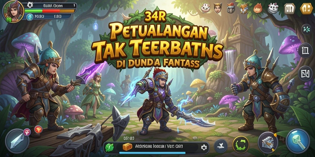 Tampilan gameplay mendebarkan dari 34R, penuh aksi dan petualangan.