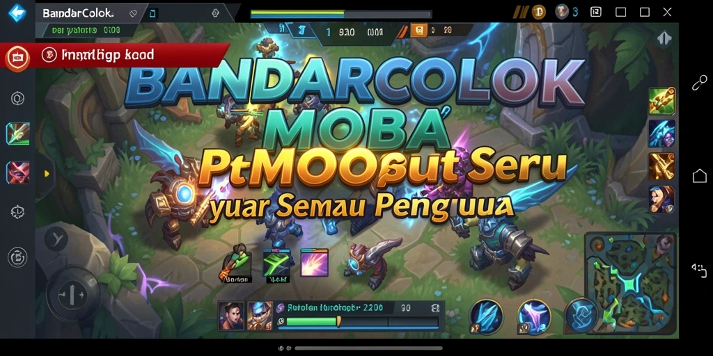 Tampilan seru gameplay BANDARCOLOK dengan karakter beragam.