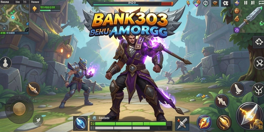 Skrinsut gameplay BANK303 menampilkan aksi seru dan petualangan MMORPG.