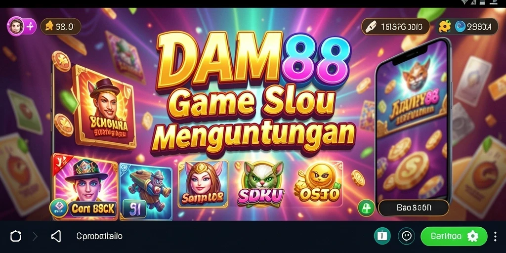 Tampilan gameplay menarik dari Slot DAM88
