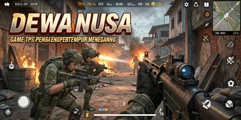 Screenshot gameplay DEWANUSA menampilkan aksi pertempuran yang mendebarkan dan grafis menawan.