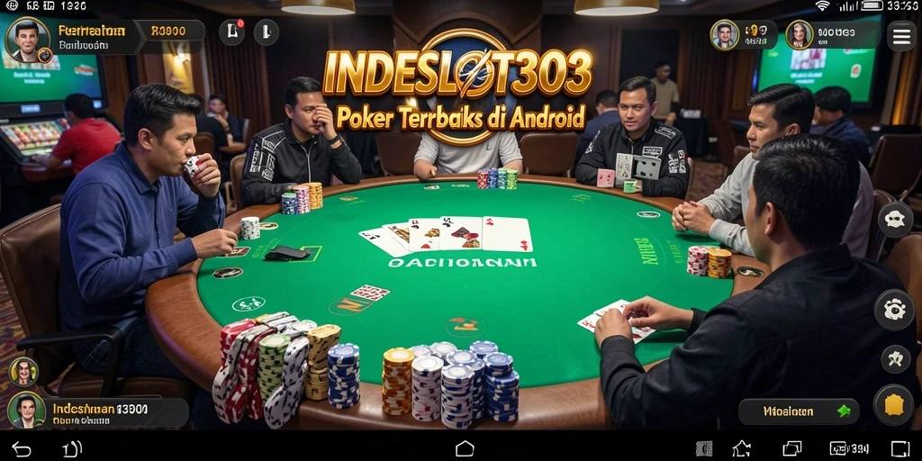 Tangkapan layar gameplay menyerupai suasana meja Poker yang nyata.