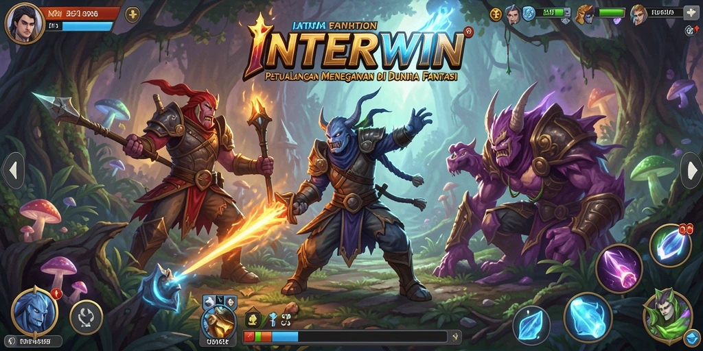 Tampilan gameplay petualangan yang mendebarkan di INTERWIN.