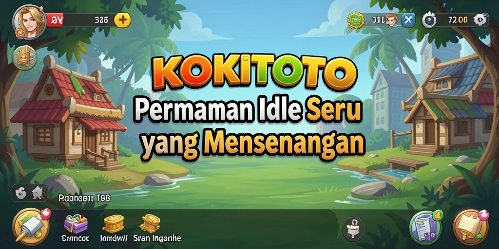 Tampilan gameplay KOKITOTO yang menarik dengan karakter lucu.