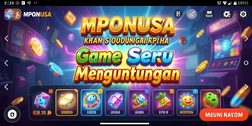 Tampilan gameplay MPONUSA yang menarik dan penuh warna.