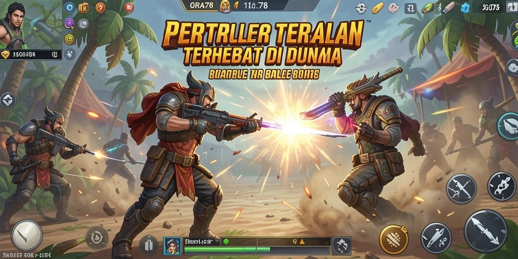 Tampilan gameplay seru dari pertarungan di ORA78 dengan grafik yang menawan.