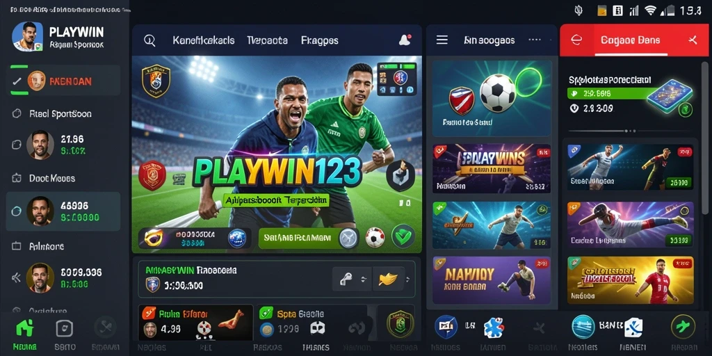 Tampilan utama <strong>PLAYWIN123</strong> saat bermain taruhan olahraga.