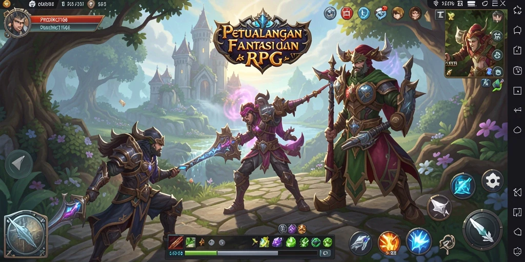 Tangkapan layar permainan PREDIKSI168 dengan karakter beraksi dalam petualangan ARPG.