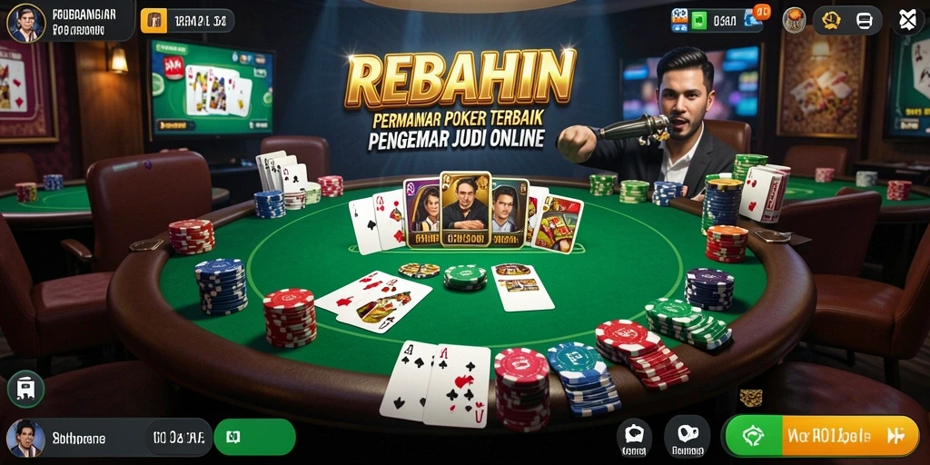 Tampilan gameplay Poker yang seru dan mengasyikkan.