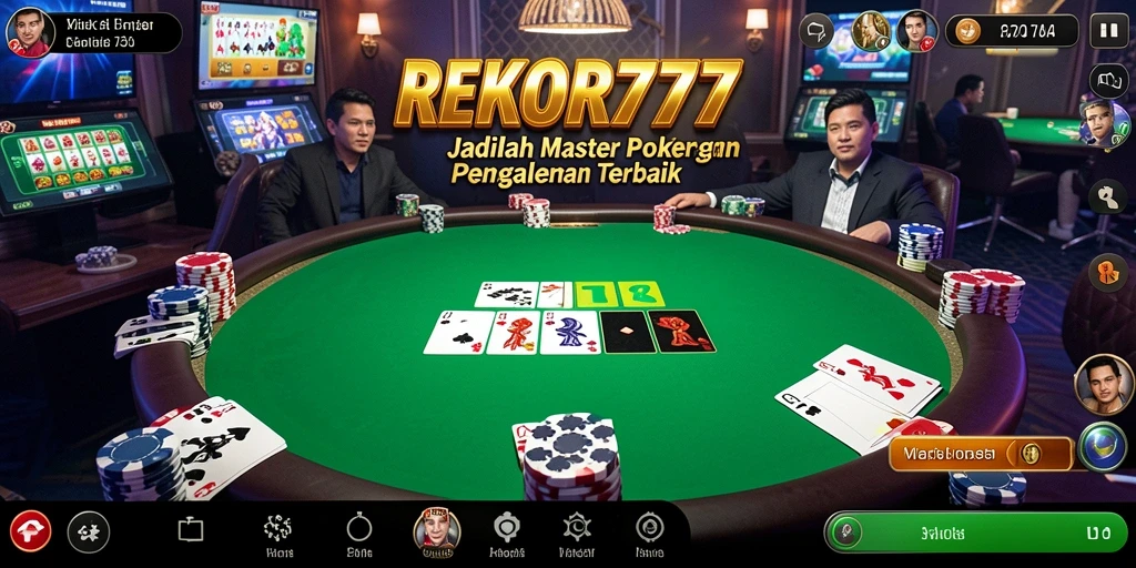 Screenshot gameplay seru Poker di REKOR777.