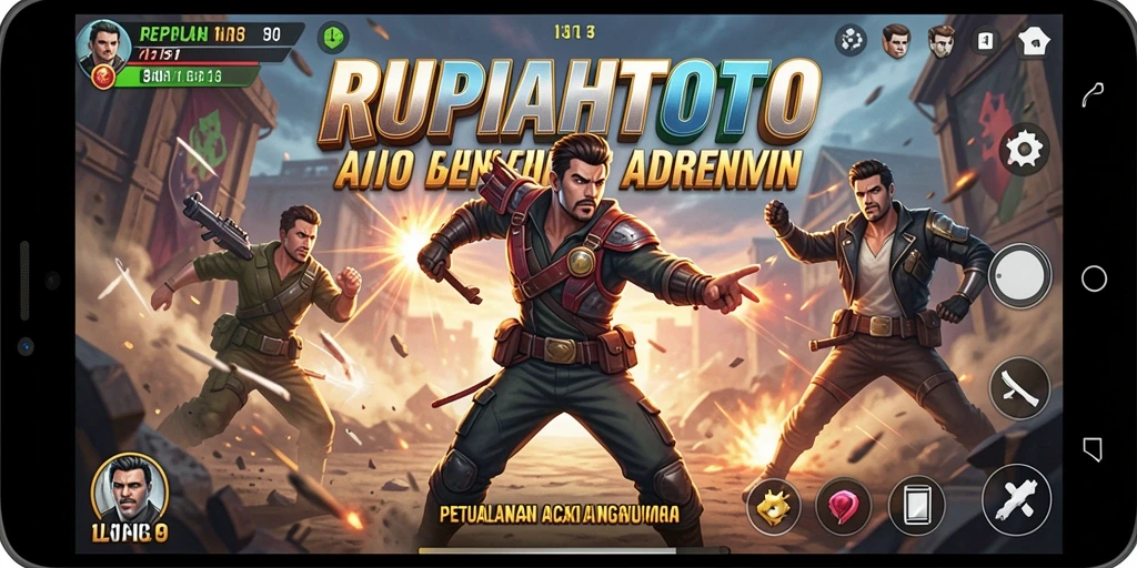 Tampilan gameplay seru dari RUPIAHTOTO dengan aksi mendebarkan.
