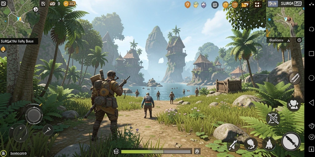 Gameplay SURGA19 yang menakjubkan dalam dunia terbuka.