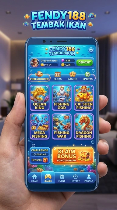 Tampilan utama aplikasi fendy188 dengan berbagai pilihan aplikasi.